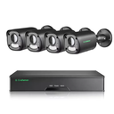 Zestaw 4 kamer G.Craftsman Tuba 6MP 25 kl/s Czarne