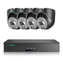 Zestaw 4 kamer G.Craftsman Kopułka 5MP 30 kl/s Czarne